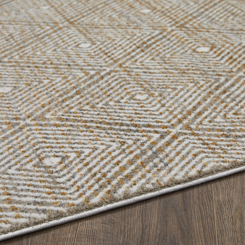 Andikan Geometric Indoor Rug, Rectangle 9'10" x 12'10"