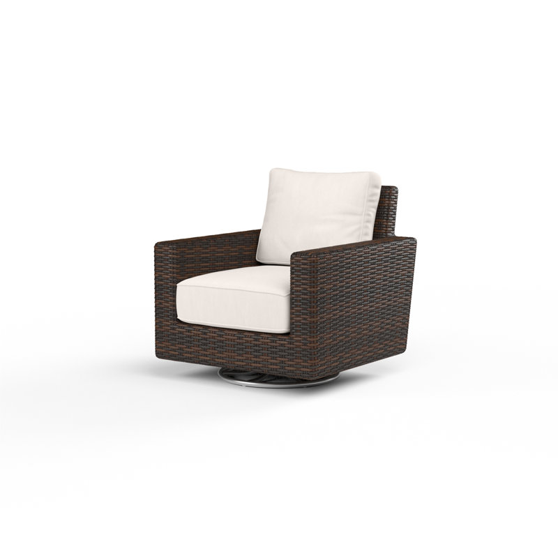 Chaise berçante pivotante avec coussins Sunbrella® Parris, Toile Sunbrella® naturel