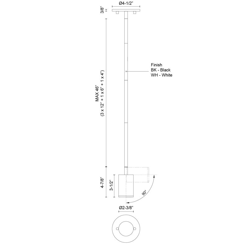 Barclay 1 - Light Spotlight, White
