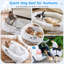 Lit pour chien Humain, lit pour chien en fausse fourrure lavable pour les personnes assoupies, lit pour chien orthopédique N sieste, taille 71 po x 45 po x 14 po qui convient à vous et aux animaux de compagnie (gris) - Couvertures et oreillers NON INCLUS