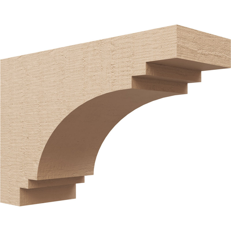 Bois de cèdre brut Pescadero, Corbeau Thane, brun clair apprêté, H 10 po x l 5 po x P 15 po