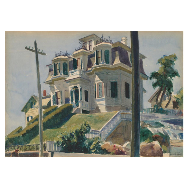 «Haskell's House» par Edward Hopper - Estampe numérique, H 32 po x l 40 po