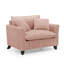 Chaise d'appoint avec accoudoirs et coussin moelleux-390677989