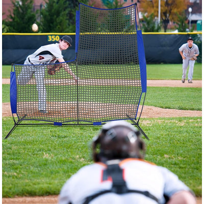 Galileo L Screen 7x7FT Baseball Softball Pitching Protection Net - Softball Baseball Screen Net with Carry Bag