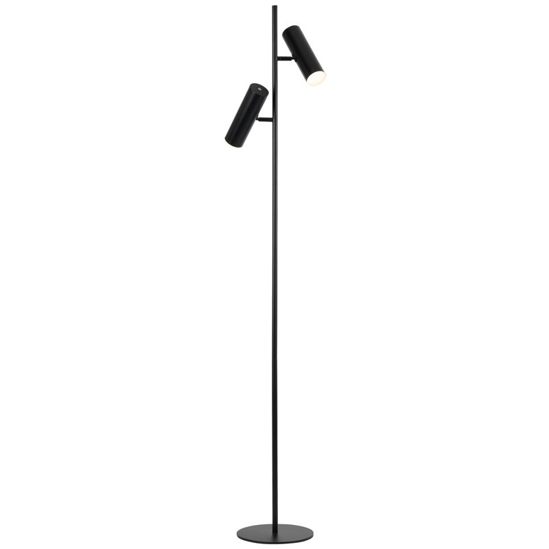 Lampe sur pied à branches 62,25 ", Noir mat