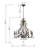Aspendale 8 - Light Dimmable Chandelier