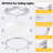 Kalium LED Flush Mount Ceiling Light with Remote 2 Pack 13 Inch Flush Mount Ceiling Light Fixture,24W 3000K-6000K Adjustable Color Temperature,Dimmable Lighting Fixtures for Kitchen Bedroom Hardwired Installation-122760876-122760879
