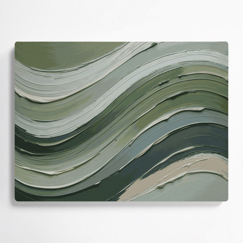 Art mural horizontal horizontal rayé gris clair en métal gris clair, H 8 po x l 10 po