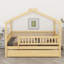 Lit cabane avec lit gigogne-687077676