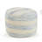 Lebo Modern Farmhouse Striped Handmade Upholstered Ottoman Pouf-904209826