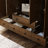59" Wide Wardrobe with Louvered Doors, 5 Drawers, Hanging Rods and Shelves-288246718