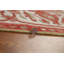 Tapis rouge en laine noué à la main de conception unique 7 pi 0 po x 9 pi 9 po New Age