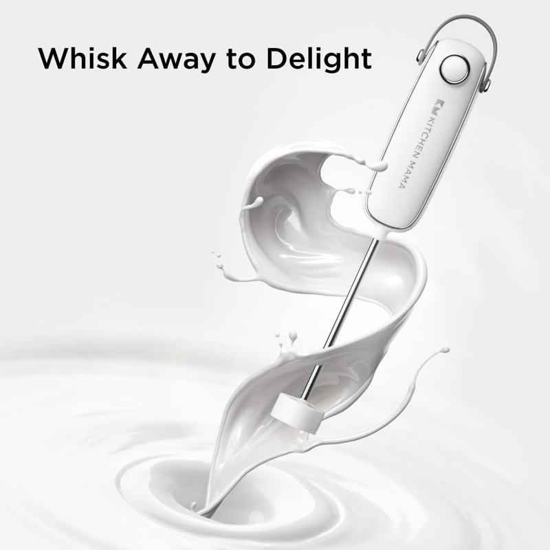 Silkwhisk Electric Milk Frother, Black