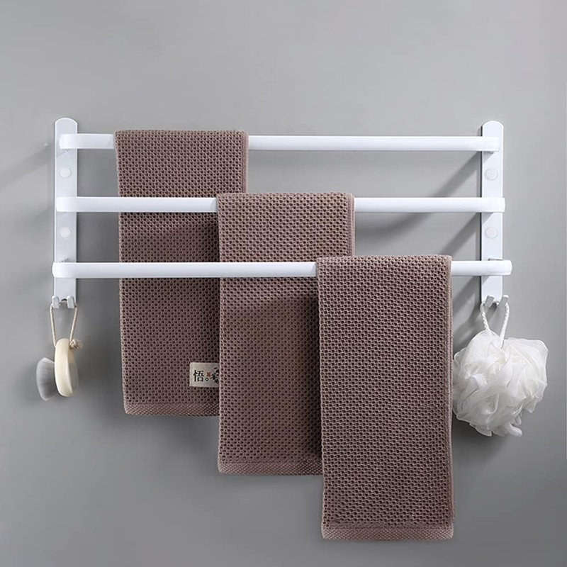 Wall Mounted Required Towel Rack, White