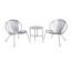 Ensemble de mobilier de patio 3 pièces, ensemble bistro de jardin en forme de coquillage-1878774516