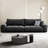 Black 100% Polyester Modular Sofa cushion couch-109304816-109304817