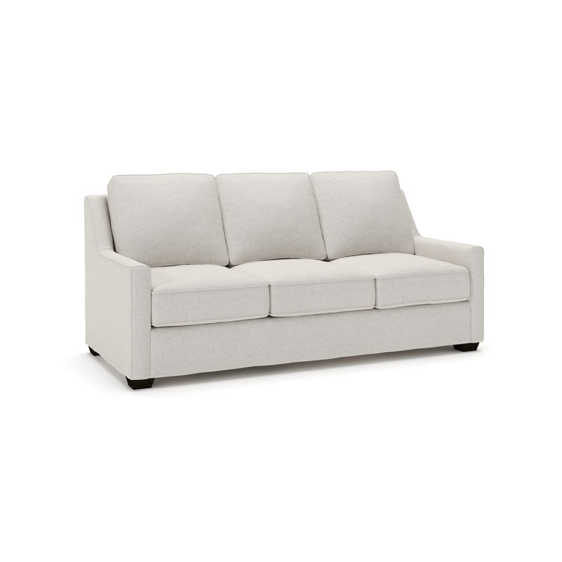 Gemi Upholstered 80'' Sofa, Macarena Light Gray Canvas