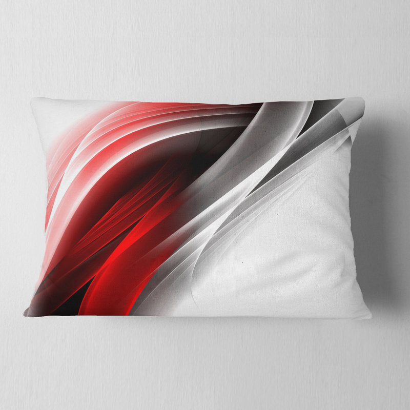3D Pink Silver Vertical Lines - Abstract Printed Pillow