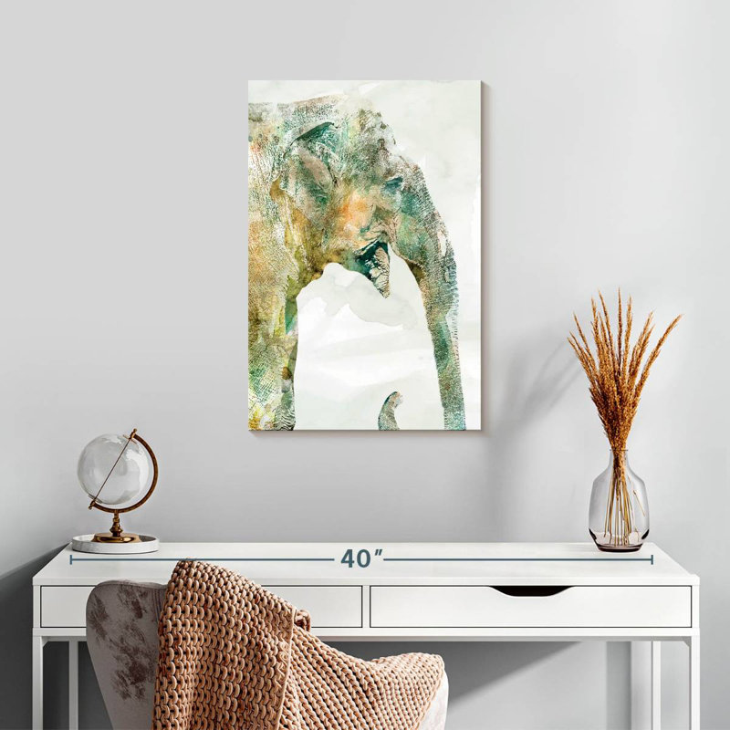 African Colours Elephant, 24" H x 16" W