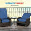 Fauteuil inclinable pivotant en osier-748498711