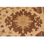 Tapis brun clair / brun oriental en laine noué à la main 10 pi 2 po x 13 pi 6 po Oriental