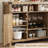 52" Rattan Sideboard Buffet Cabinet with Drawer, Wine Racks &Open Shelves, Boho Coffee Bar Cabinet-130177349