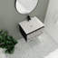 Meuble-lavabo simple 24,47 po avec plateau en céramique Mersadiez