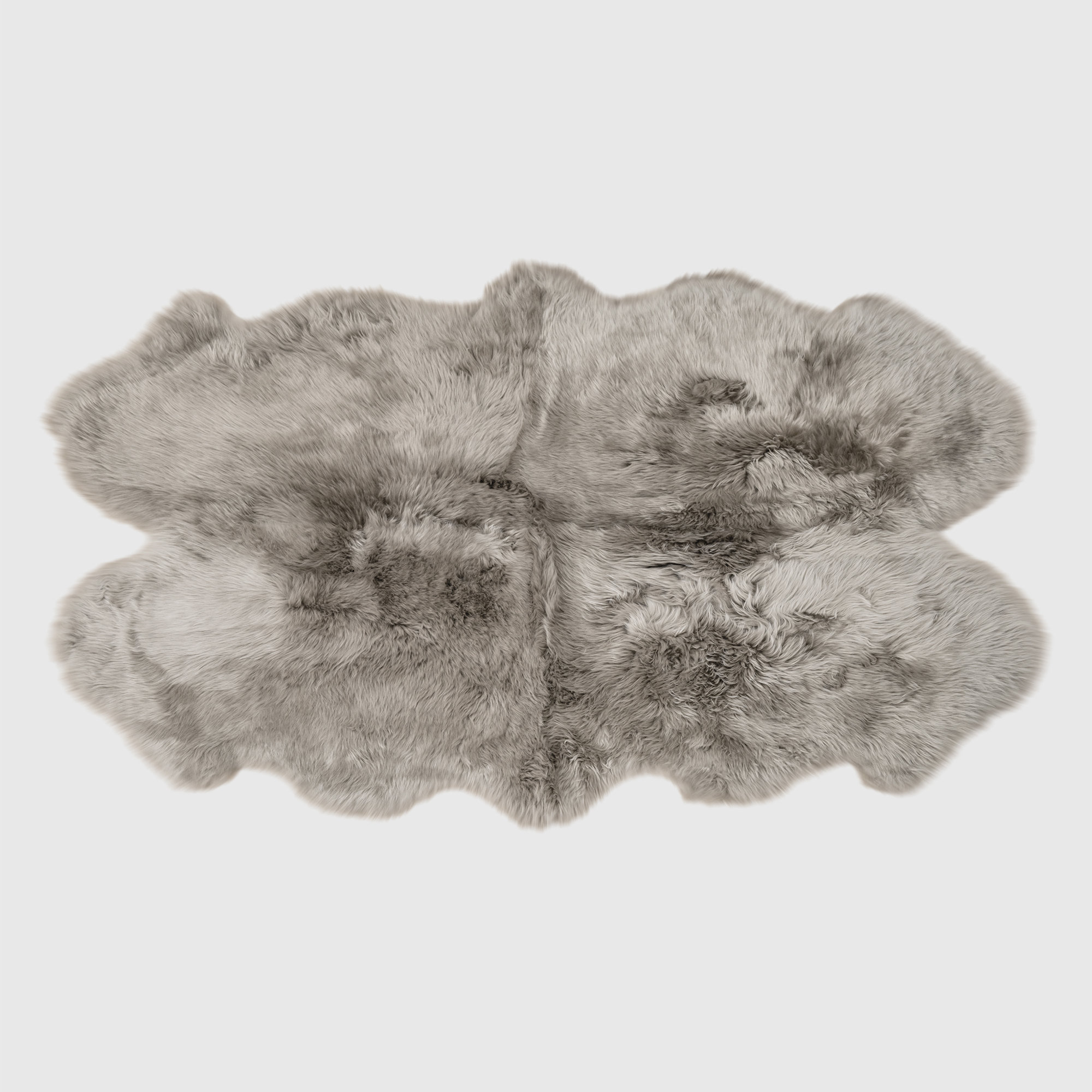 Kornelia Sheepskin Mushroom Beige Rug, Novelty 3' x 5'