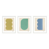 Keyhole 4-6. Set Of 3 Painting by Lee Lessem
