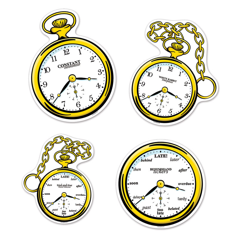 Text & Numbers Clock Decals