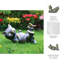Décoration de jardin en polyrésine pour chat avec oiseau