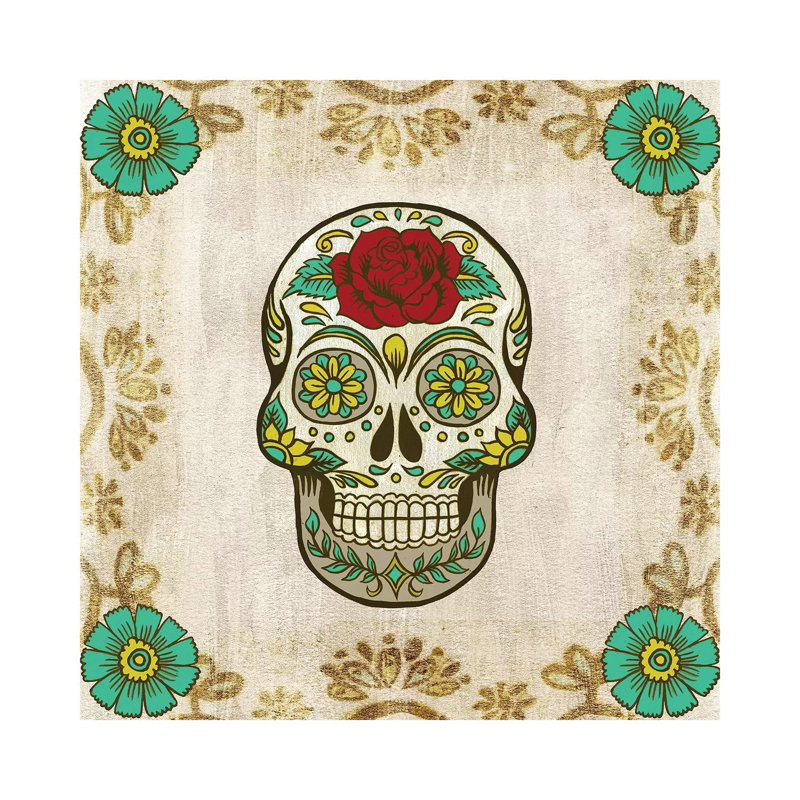 Day Of The Dead III by Melissa Wang - Wrapped Canvas Gallery-Wrapped Canvas Giclée, 30.48 cm H x 30.48 cm W