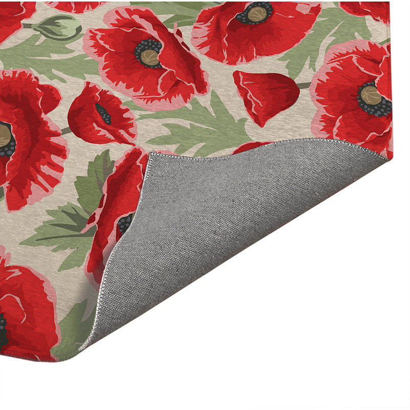 Poppie Soft Step Outdoor Area Rug, Ivory, Rectangle 10' x 8'