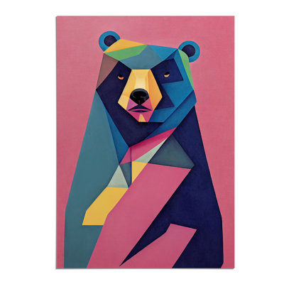XV1022-4889X Unusual Bear Abstract - Wall Art