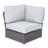 Widener High-Density Polyethylene Wicker Fully Assembled 4 - Person Seating Group with Cushions