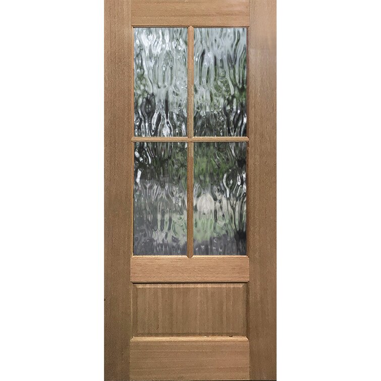Knockety Unfinished Mahogany Wood Slab Front Entry Door & Reviews