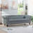 Arlen 84.65'' Faux Leather Rolled Arm Sofa,Nailheads,couch-694338714