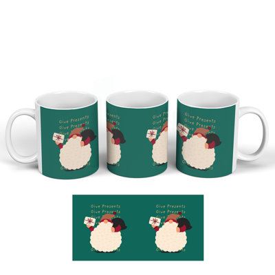 Festive Gonk With Presents Ceramic Classic Mug