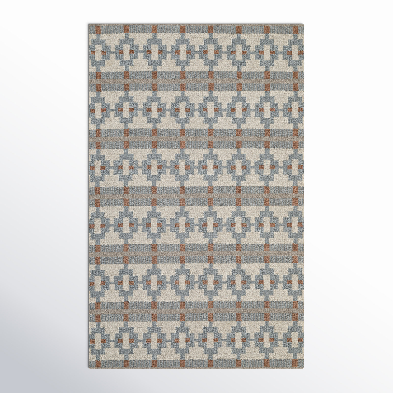 Elsey Hand Tufted Wool Rug, Rectangle 5' x 8'