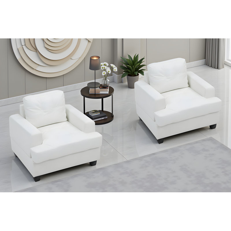 Ensemble de 2 chaises Dijon, Blanc