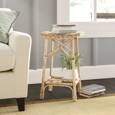 Tabouret d'appoint en bois massif Everton