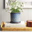 Pot à fleurs moderne en céramique texturée avec soucoupe-1294952018-1294952040