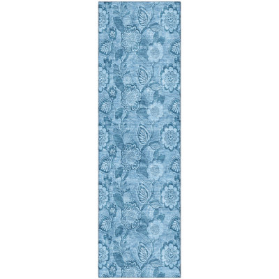 Premium Machine Washable Mayfield AMF1939 Floral Rug