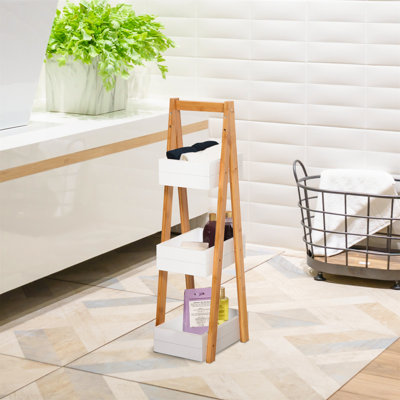Swedesboro Freestanding Bamboo Shower Caddy
