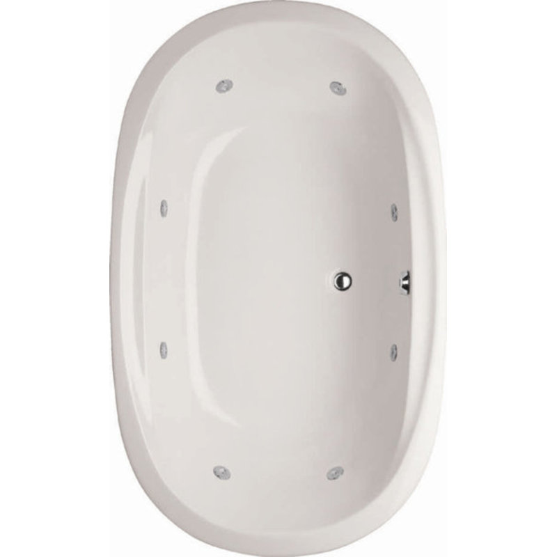 Galaxie 66'' L Bathtub, White, Polished Chrome