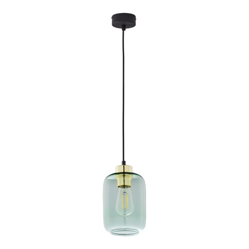 Schaefer 1 - Light Single Jar Pendant, Green Incorrect