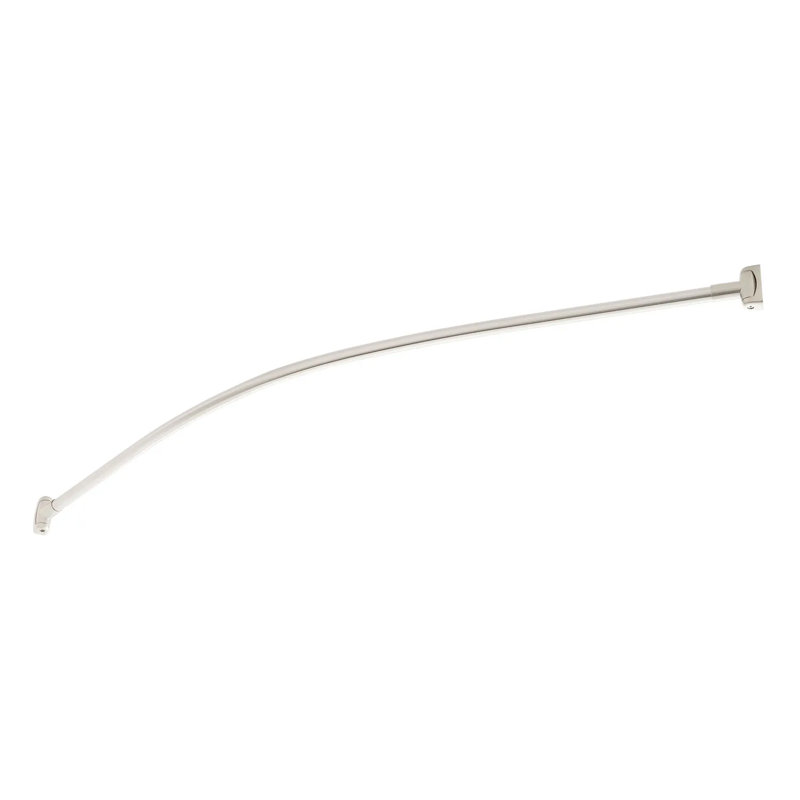 Tringle à rideau de douche 66 po L 66 po, Nickel brossé