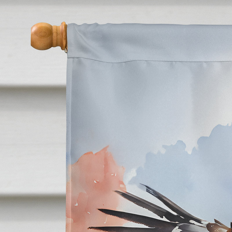 Drapeau pour animal à double face H 40 po x l 28 po