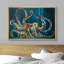 "Pieuvre majestueuse dans les profondeurs de l'océan, art nautique côtier moderne"-98179716-98179718