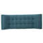  Banc rembourré moderne avec siège capitonné, dossier incliné et pieds de style Mid-Century, décoration élégante pour le salon, bleu sarcelle